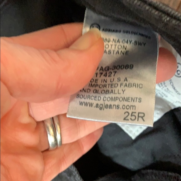 Black AG SUPER SKINNY LEGGING ANKLE SIZE 25R - Picture 5 of 8